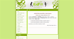Desktop Screenshot of kidfit.cz