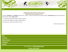 Tablet Screenshot of kidfit.cz